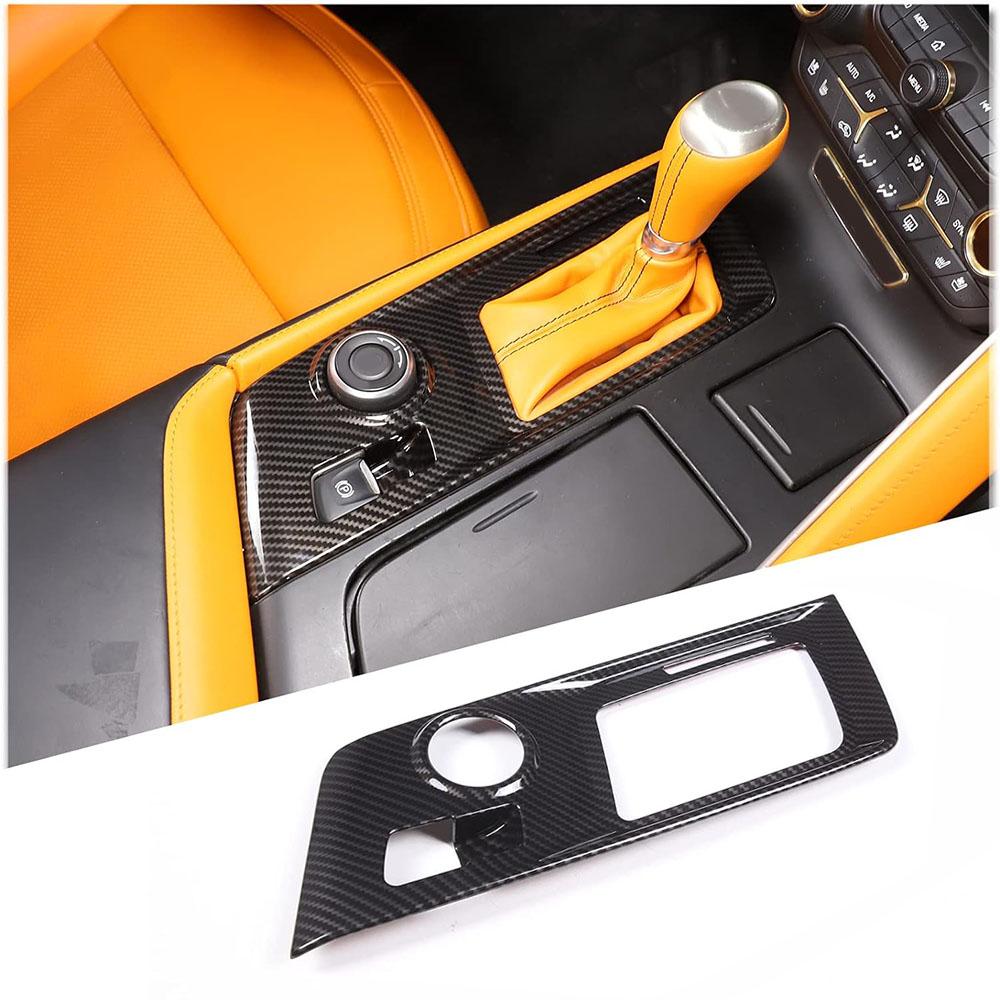 Крышка панели рычага переключения передач из углеродного волокна для Corvette C7 14-19
