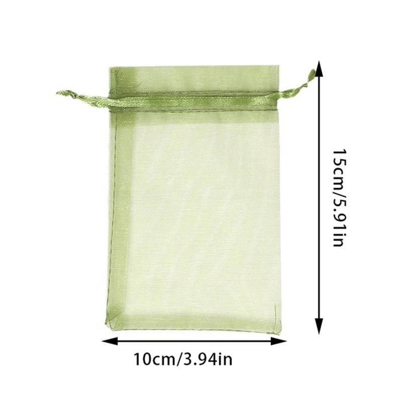 50pcs Garden Fruit Mesh Drawstring Bags Plant Fruit Protective Cover Vegetable Tomato Netting Bags