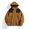 Cozy Up Men's Softshell Jacket with Hood Waterproof Windbreaker Lightweight Rain Shell Jacket for Outdoor Hiking Travel
