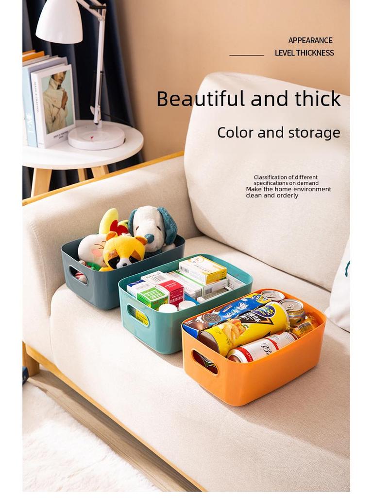 Multipurpose Plastic Storage Box for Cosmetics, Kitchen, Snacks, and More