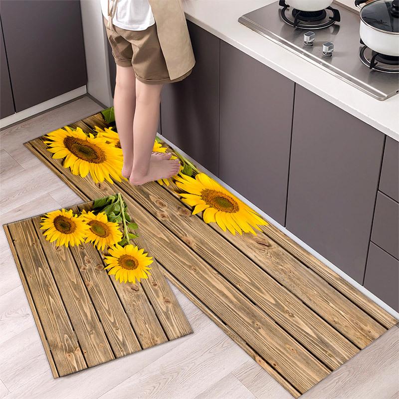 Современный сельский стиль коврик для пола кухонный ковер для ванной комнаты прихожая для ванной комнаты грязеотталкивающий коврик для пола