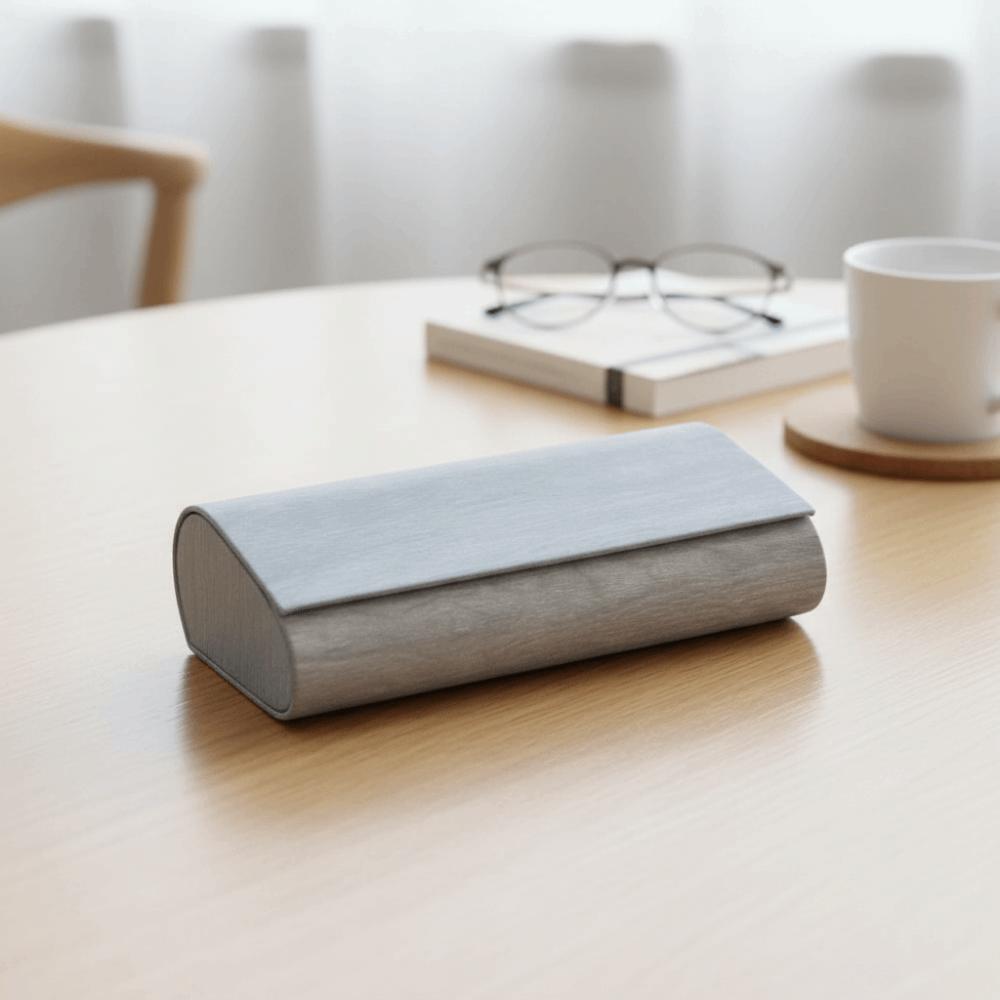 Scratch Resistant Double Layer Glasses Case PU Leather Sunglasses Storage Box  Hard Glasses Case