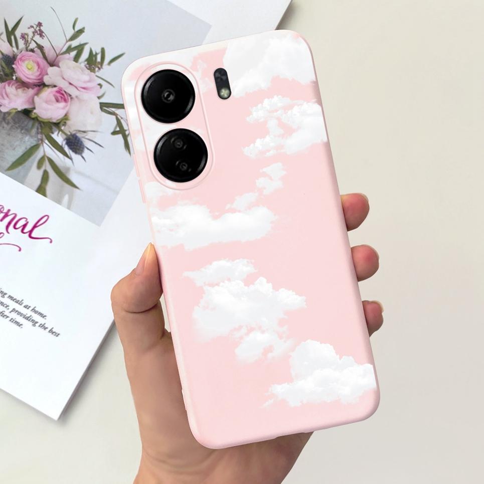 Чехол для Xiaomi Poco C65 Чехол PocoC65 Мультяшный Черное Ночное Небо Модный Дизайн Узор Чехол Для Xiomi Poco c 65 Мягкая Резина ТПУ