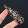 Orthoceras Fossil Gemstone Pure Copper Wire Wrapped Handmade Pendant Jewelry For Her