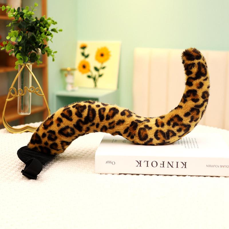 Мультяшный Животный Тигр Хвост Лапа Плюшевая Игрушка Динозавр Леопард Перчатки Повязка на Голову Кукла Детский Реквизит для Выступлений