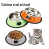 Non-Slip Stainless Steel Cat Face Pet Bowl