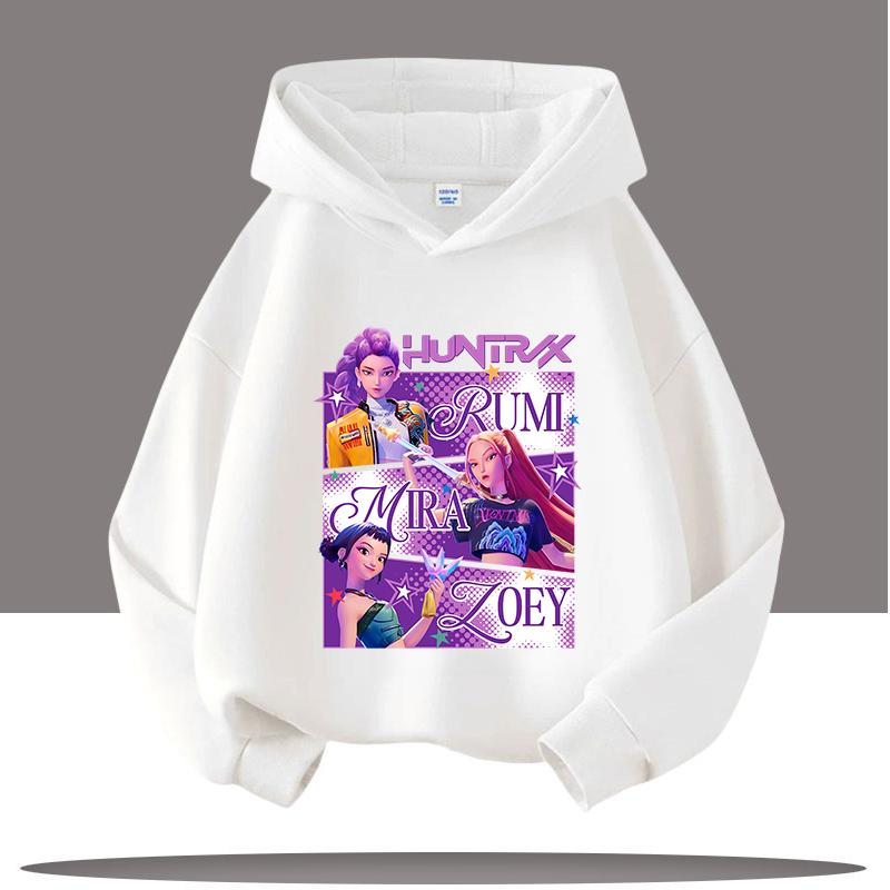 Autumn 3D KPop Demon Hunters Printed Hoodies Fashionable Casual Sports Long Sleeved Children's Boy and Girl Kids Unisex Hooded Sweatshirts