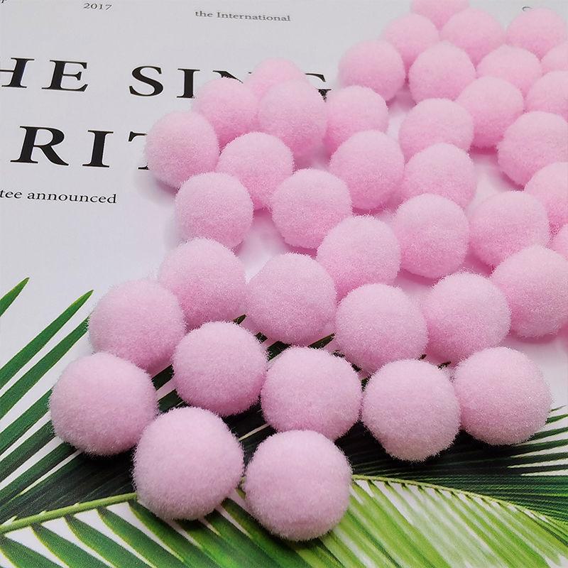 Разноцветные эластичные помпоны для поделок своими руками для детей - плюшевые, красочные шарики для творческих проектов и украшений