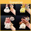 Bubbling Animal Whimsical Plush Keychain Cute Plush Hanging Decor In Colors Various
