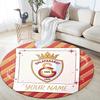 Custom Name Galatasaray2 Round Area Rug,Carpet Rug for Living Room Bedroom Sofa Playroom Decor,Non-slip Floor Mat