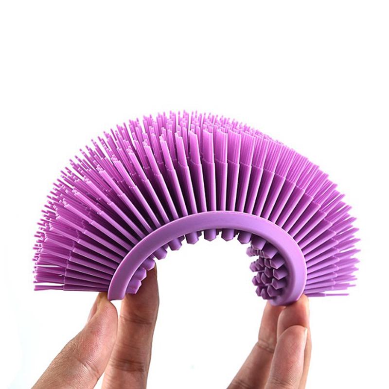 Милая мягкая силиконовая щетка для тела, мытье ванны, душ, отшелушивание кожи, подходит для ребенка