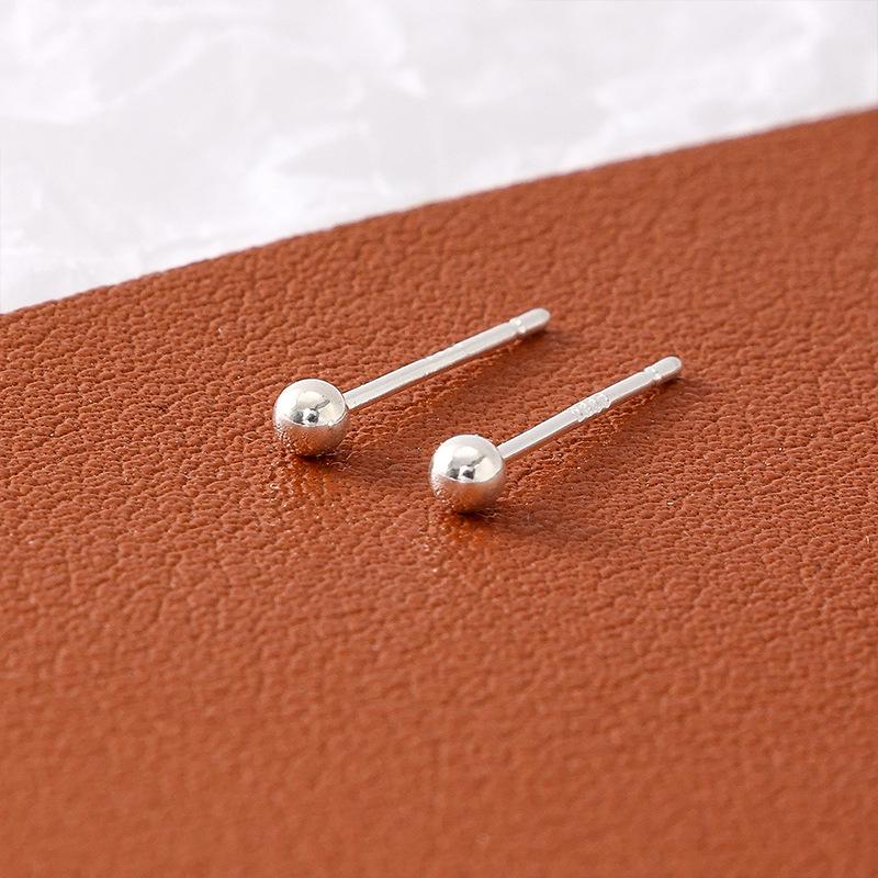 Посеребренные 925 пробы серьги-гвоздики, против закупорки ушей, различные дизайны, подходят для пирсинга