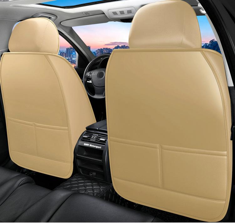 Роскошный чехол на переднее сиденье из искусственной кожи, улучшенная прочная дышащая нескользящая четырехсезонная универсальная защитная подушка на переднее сиденье(Только один чехол на сиденье)