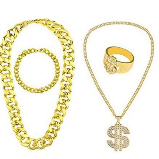 Диско-вечеринка Ожерелье с буквами DISCO, Невыцветающее, Персонализированное Хип-Хоп Сплав Змеиная Кость Цепь Украшение Кольцо