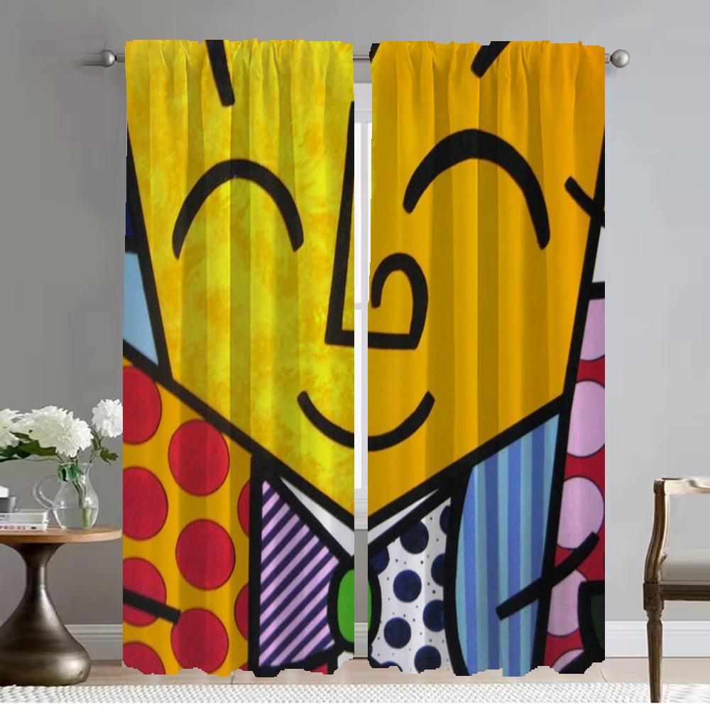 Шторы Britto Blackout для камеры Шторы для детской комнаты Шторы для гостиной Перегородка Тюль для спальни Кухня Элегантный