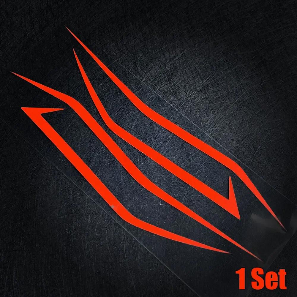 4pcs Motorcycle Reflective Decoration Stripe Headlight Warning Sticker Motorbike Accessories for Kawasaki Ninja NINJA400 H2 H2SX