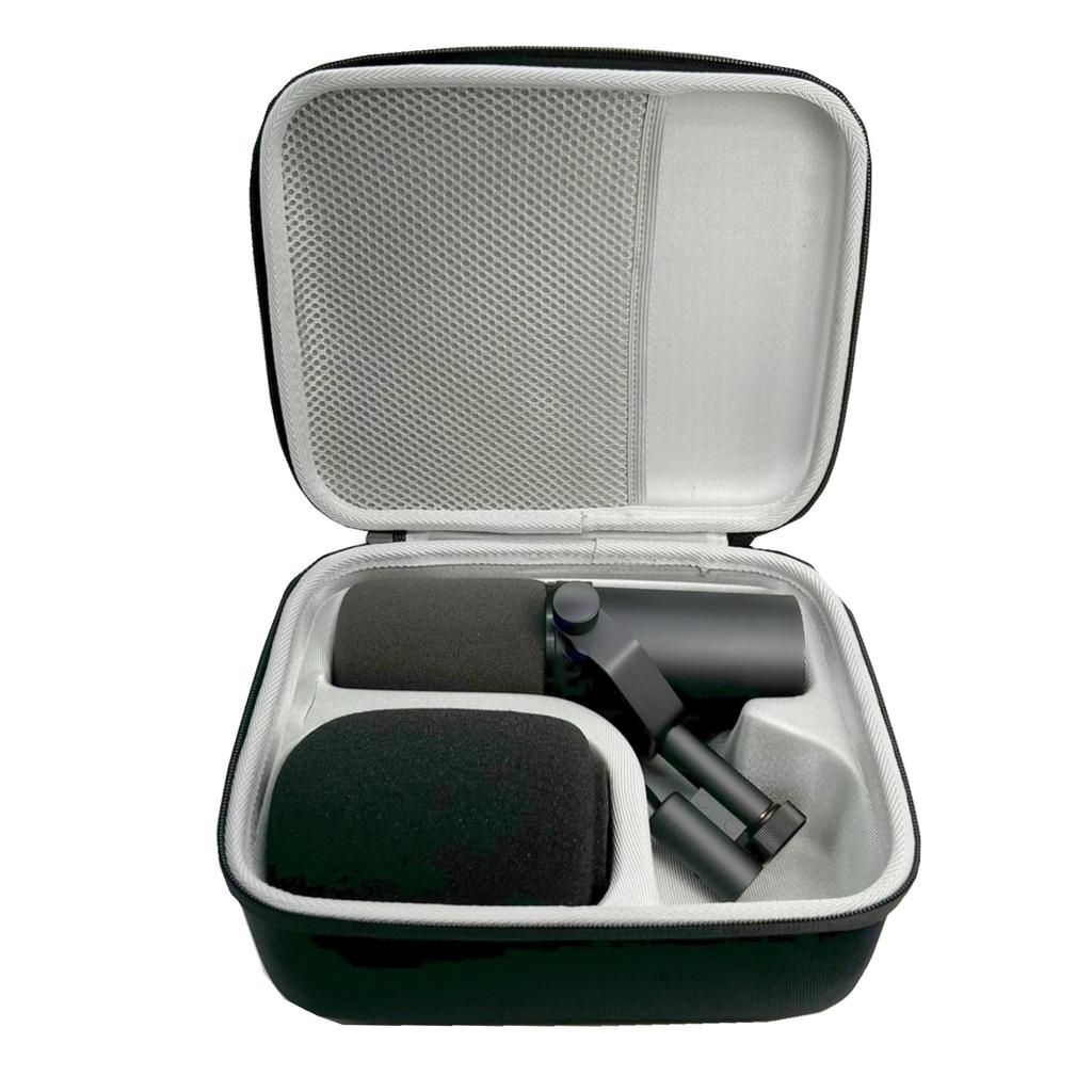 Portable Hard Case Carrying Storage Bag for Shure SM7B/MV7/MV7X Microphone for Travel Office Home, Case Only