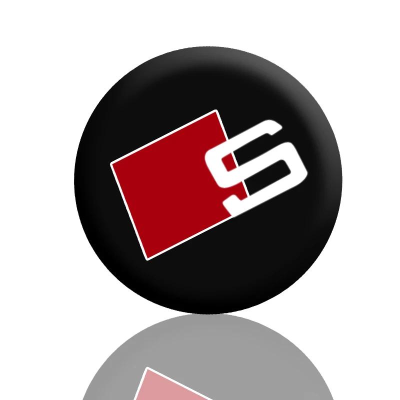 1 pcs car interior button sticker car badge decoration sticker for tt a3 a4 a5 a6 s4 s5 s6 s7 q3 q5 q7 c5 c6 b6 b7 b8 8p 8v