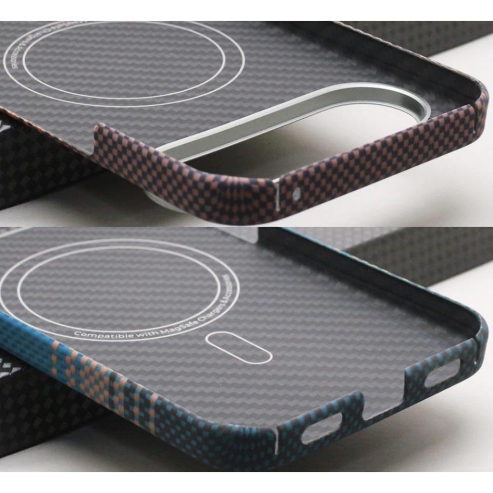 Матовый чехол с текстурой под углеродное волокно для Google Pixel 10 Pro XL Ультратонкий чехол из арамидного волокна с магнитной беспроводной зарядкой