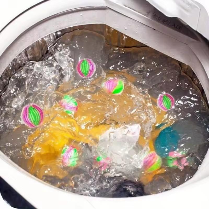 6 шт. средство для удаления шерсти домашних животных для стирки, средство для удаления ворса, шарики для стирки, многоразовая сушилка, нейлоновые шарики, средство для удаления ворса с волос собак и кошек для стирки