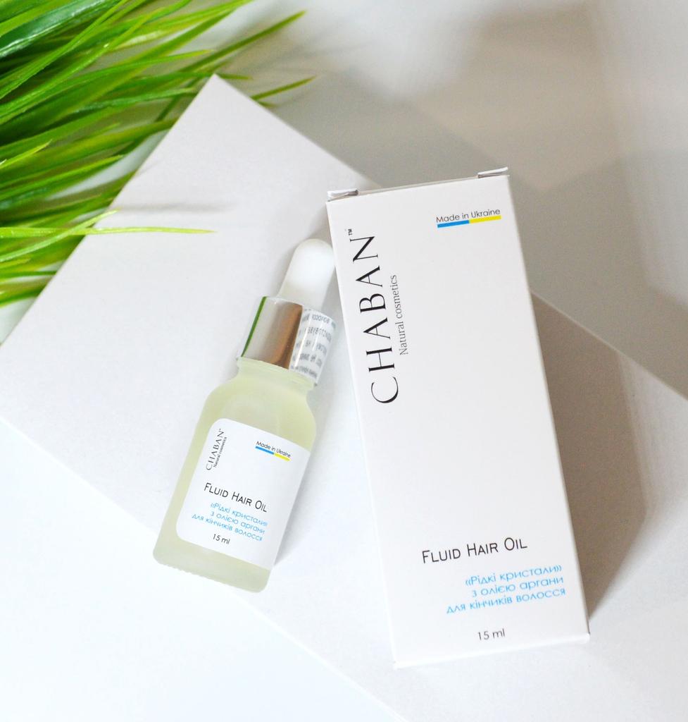 Масляный флюид (сыворотка) для кончиков волос Chaban Жидкие кристаллы с маслом арганы 15 ml