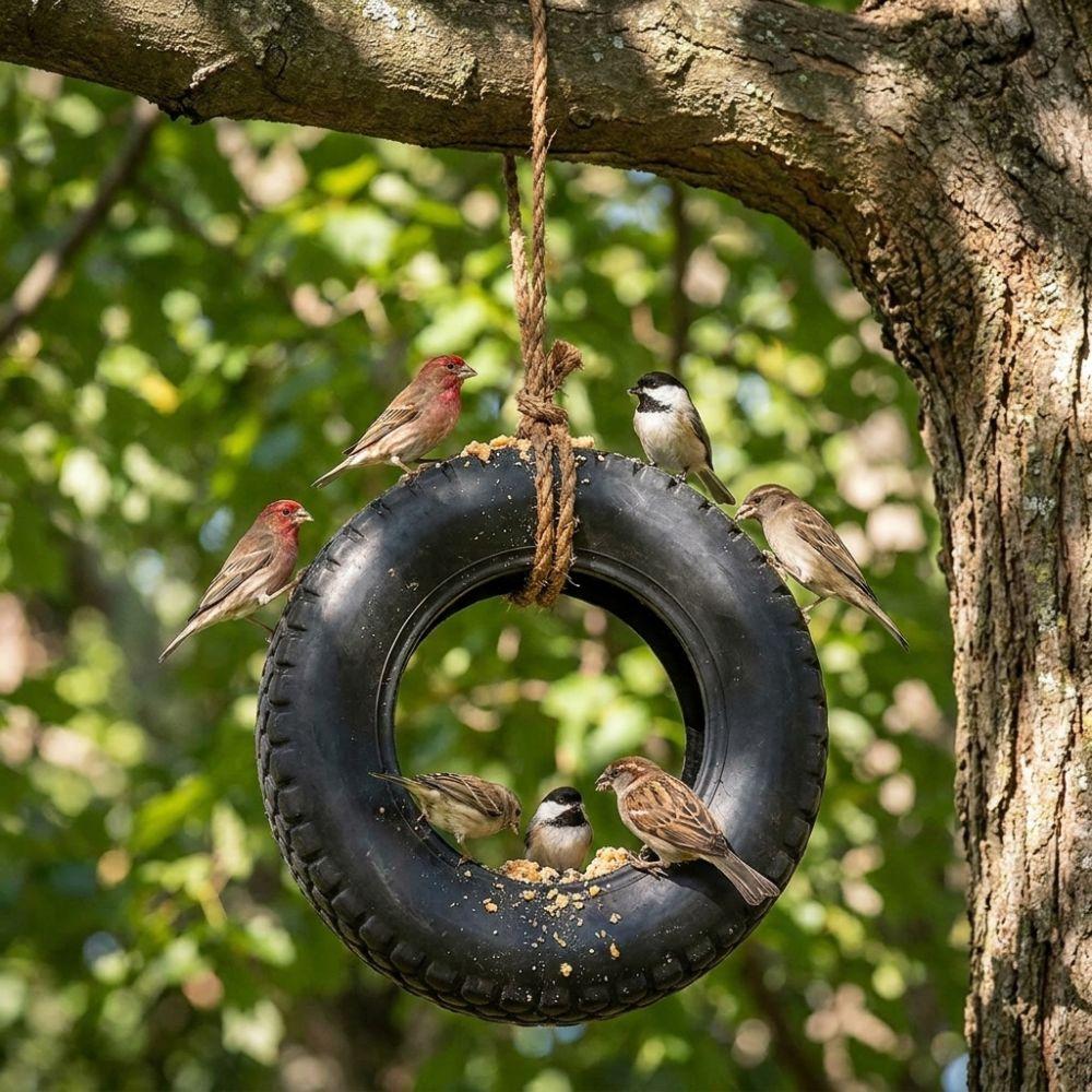 Waterproof Hanging Bird Feeding Bowl Handmade Bird Food Container Feeding Station Outdoor Backyard