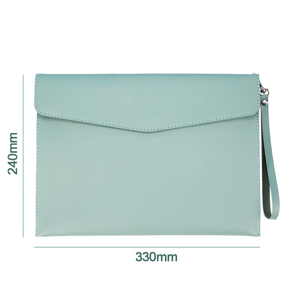 With Handle Leather Document Pouch A4 A5 File Bag Document Bag School Office