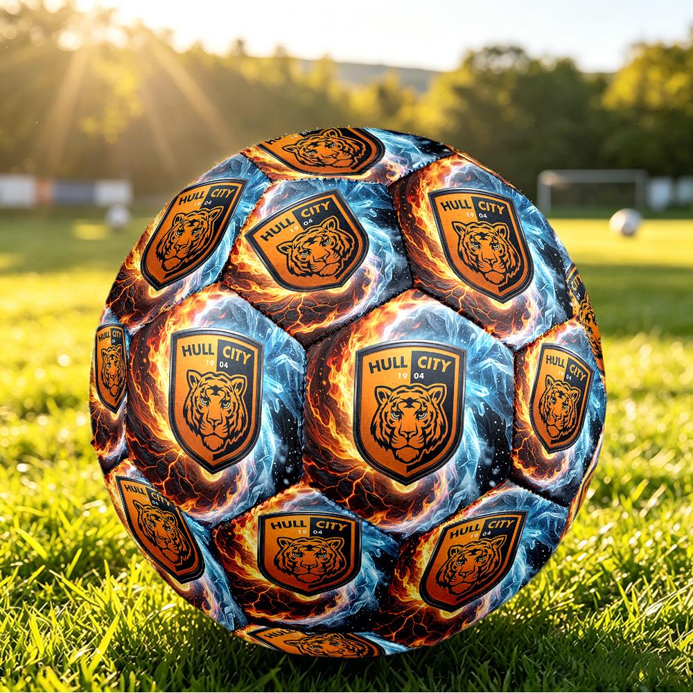 Футбольный мяч Hull City, напечатанный, размер 5, противоскользящий, для взрослых, футбольный сувенир для фанатов футбола