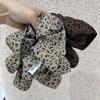 Vintage Leopard Print Large Scrunchie For Women Girls Sweet Hair Ornament Hair Tie Hair Band Hair Ring Hair Accessories