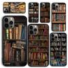 Винтажная Книжная Библиотека Полка для Книг Чехол для Телефона для iPhone 17 Air 16 15 14 12 13 PLUS 11 PRO MAX Чехол Fundas Оболочка
