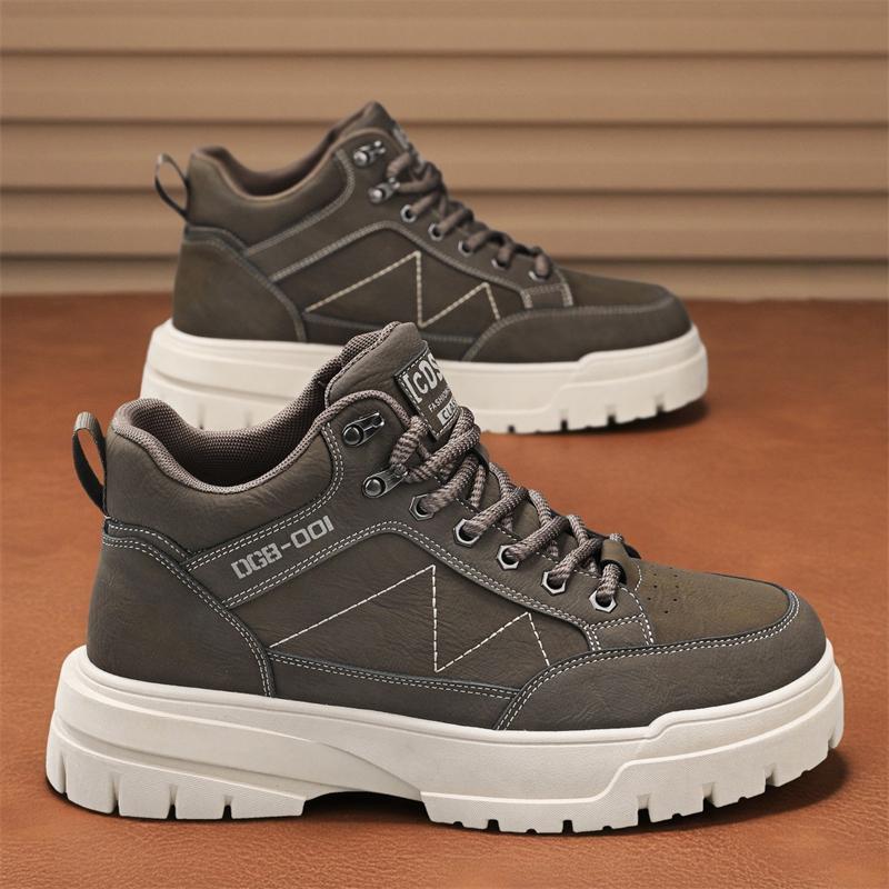 New Fashion Autumn And Winter Men's Low Top Martin Boots Students Male Boys Trending Soft Sole Work Shoes Labor Protection Martin Sneakers