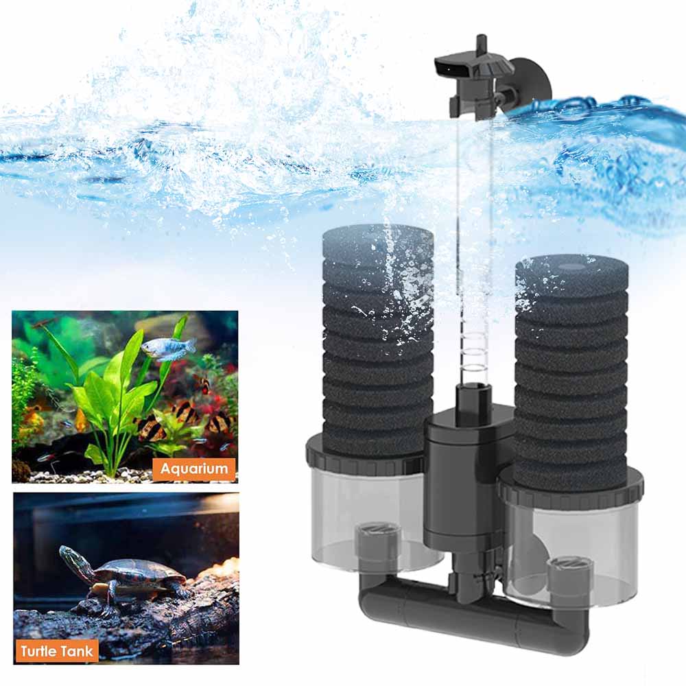 Fish Tank Air Pump Skimmer / Biochemical Sponge Filter With Air Pump, Aquarium Filter for Aquarium Fish Tank Air Pump Skimmer