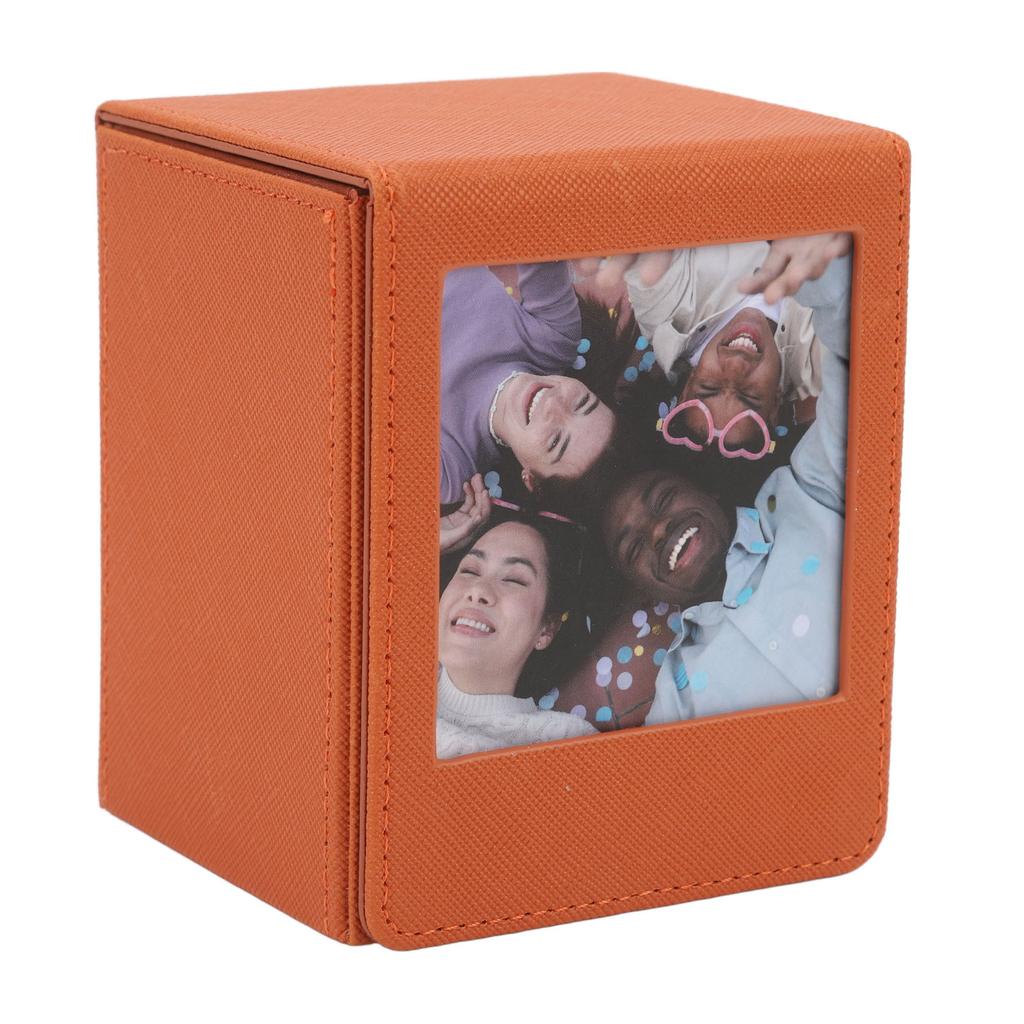 Коробка для хранения фотографий Многоцелевая Большая вместимость Магнитная застежка Крышка ПВХ Контейнер для хранения фотографий