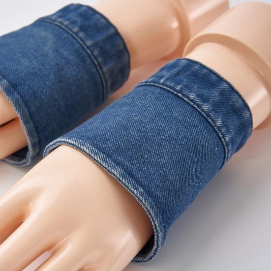 Съемный джинсовый воротник-обманка и манжеты Набор для женщин Легкая рубашка-платье Аксессуар для одежды