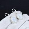 Natural Rainbow Moonstone 925 Sterling Silver Earring, Boho Silver Jewelry Dangle Earrings, Gifts For Birthday Gifts For Her