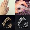 Jewelry Punk Rock Double Full Finger Knuckle Ring Gothic