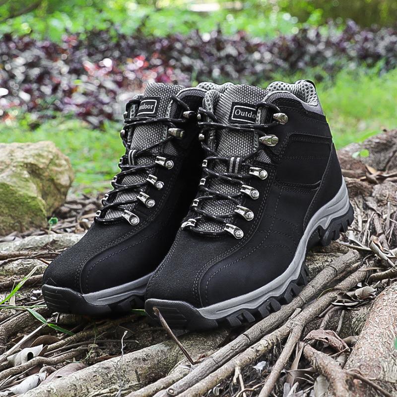 Plus Size Men Boots Autumn Anti-Skidding Outdoor Trekking Hiking Shoes Ankle Boots for Men