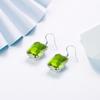 High Quality Woman Jewelry Silver 925 Earrings For Women Elegant Peridot Drop Earrings Anniversary Party Gift Female