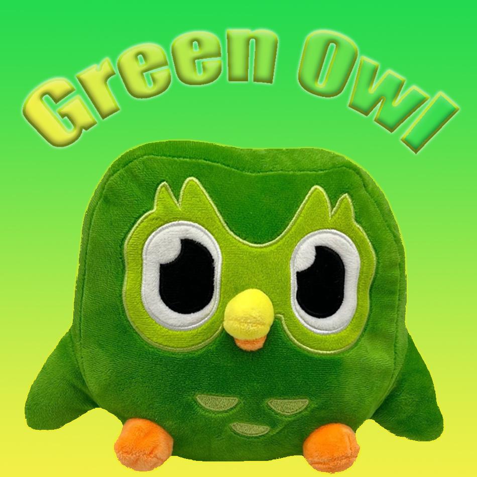 Прекрасный зеленый дуэт плюшевый дуэт сова мультфильм аниме плюшевые игрушки мягкие плюшевые куклы детский подарок на день рождения