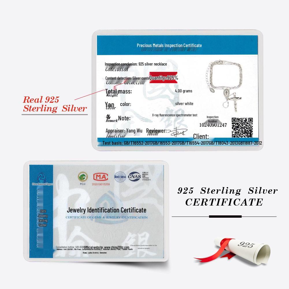 Ожерелье из стерлингового серебра 925 пробы Y-образной формы с крестовым замком, популярное женское украшение-цепочка для ключицы