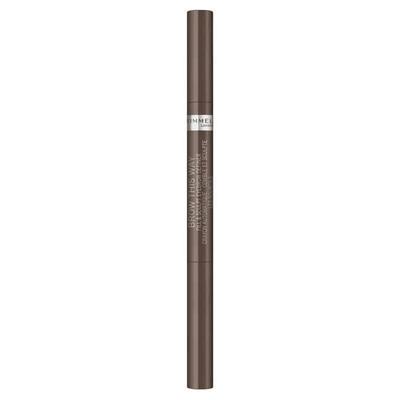 Rimmel Brow This Way 2в1 Фиксация и Скульптурирование Средне-коричневый