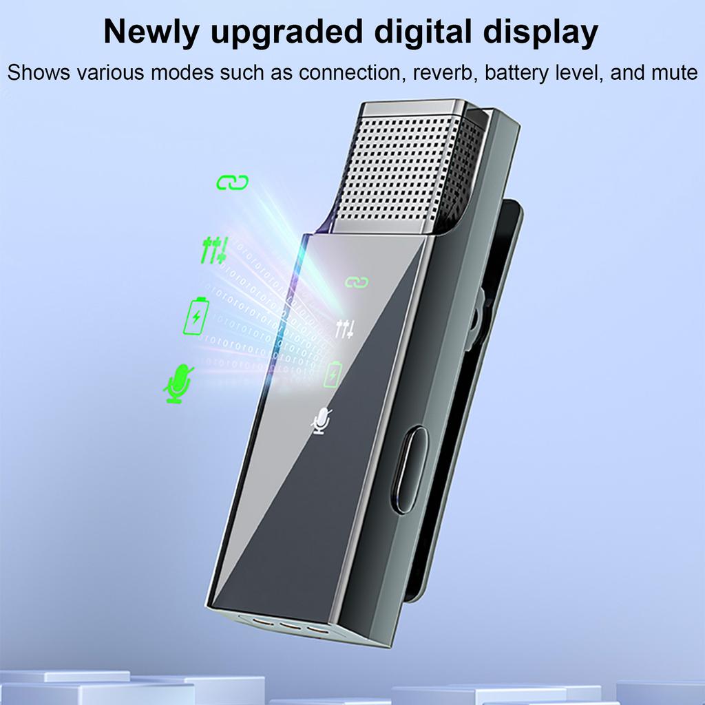 Беспроводной микрофон Профессиональный петличный микрофон с зажимом для микрофонов Двойное цифровое шумоподавление Нет