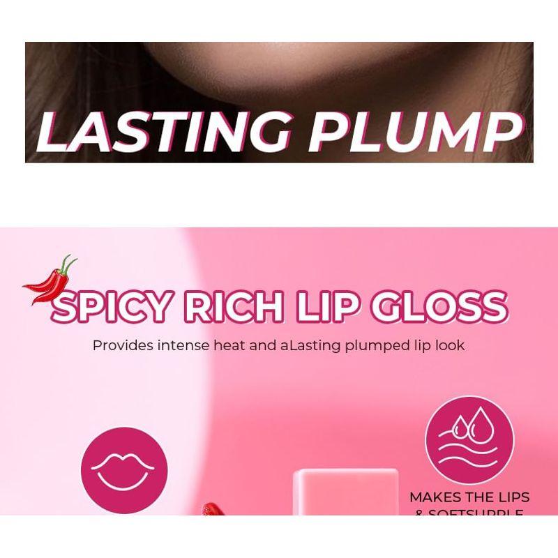 BEAUTY GLAZED - Пряный насыщенный увлажняющий блеск для губ - 8 цветов