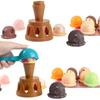 Educational Toys For Baby Gifts Children Simulation Food Kitchen Props Ice Cream Stack Up Play Kids Pretend Play Toys