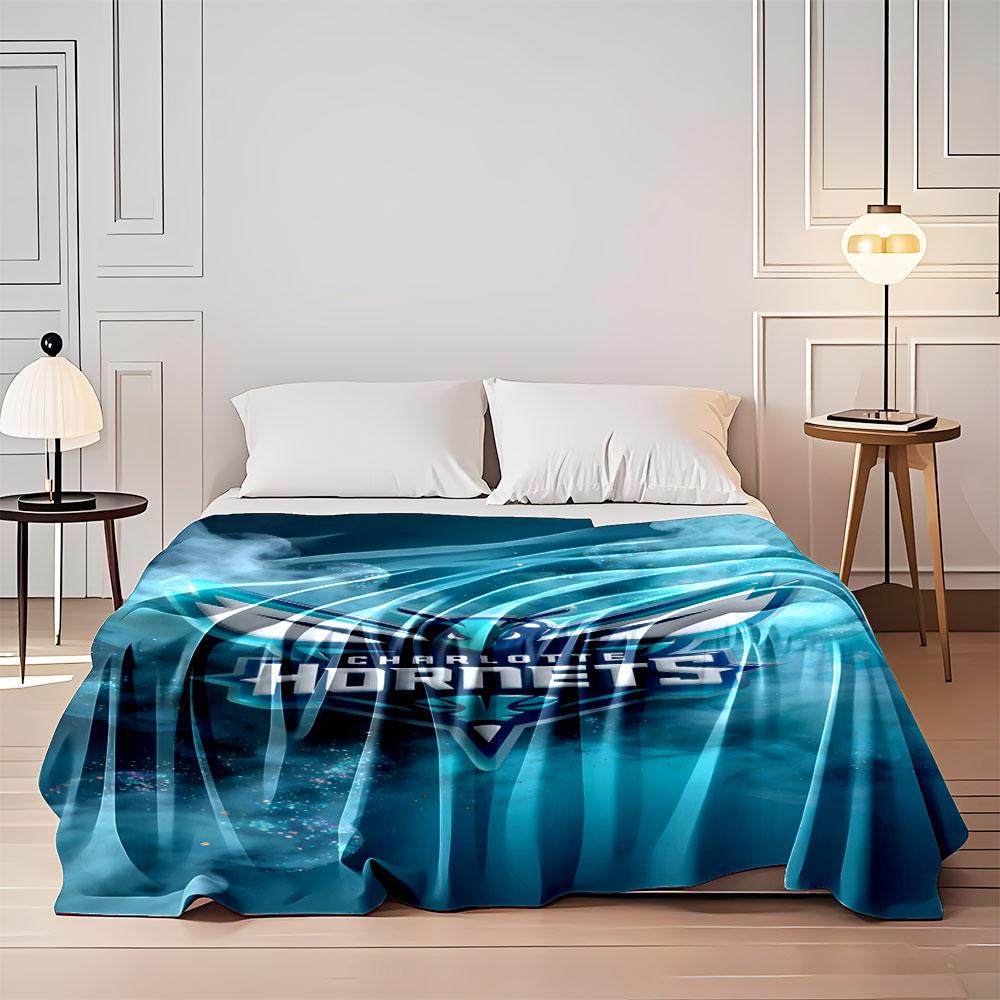Charlotte Hornets Logo Blanket print blanket soft and cozy perfect for the living room bed sofa or a nap,gift