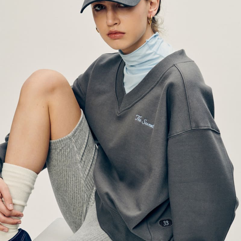 The Sweat. Cursive Logo Cap - CHARCOAL