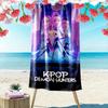 Охотники на демонов в стиле K-Pop: Городское фэнтези пляжное полотенце мягкое Портативное для путешествий Впитывающее банное полотенце купание морской берег печать На открытом воздухе пикник пляжный коврик Комфорт