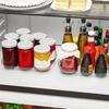 360 Degrees Rotating Rotating Fridge Tray Oval Condiment Organizer  Beverages
