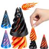 3D Printed Spiral Cone Toy Impossible Pyramid Passthrough Sculpture Pass Through Pyramid Fidget Toy Mini Vortex Thread Illusion
