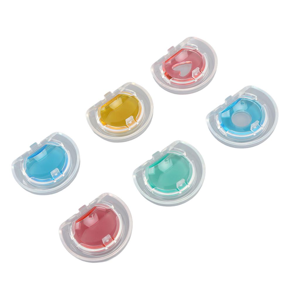 Фильтр для объектива камеры, синий, красный, зеленый, оранжевый, цвет, набор фильтров для макросъемки объектива для камеры Mini 12, 6 шт.